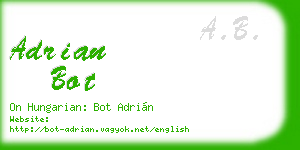 adrian bot business card