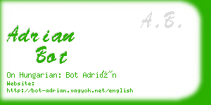 adrian bot business card